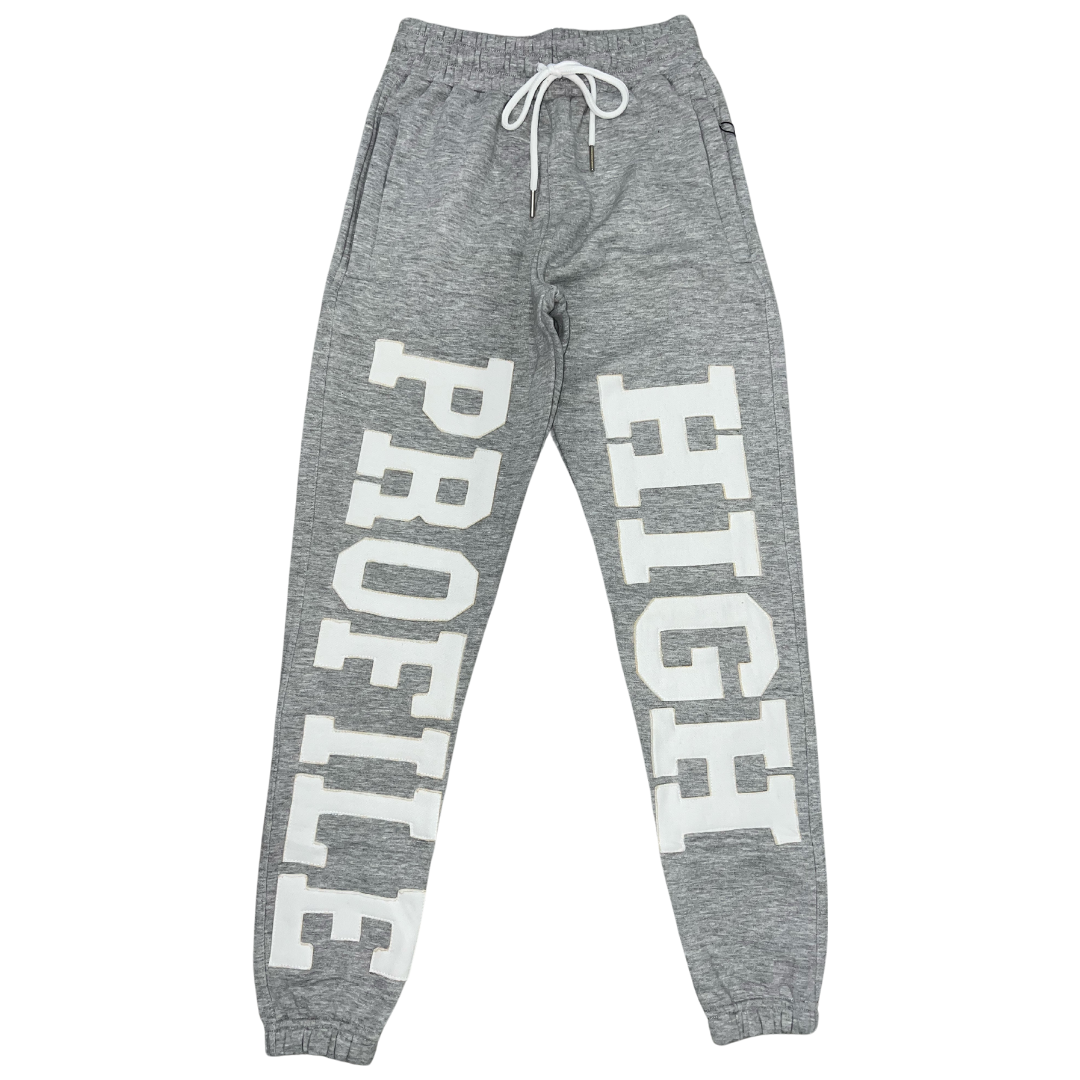 NWT SOLD OUT ALO FIERCE DISTRESSED JOGGER SWEATPANTS DOVE GREY
