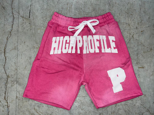 "Playas Club" P Rhinestone Shorts