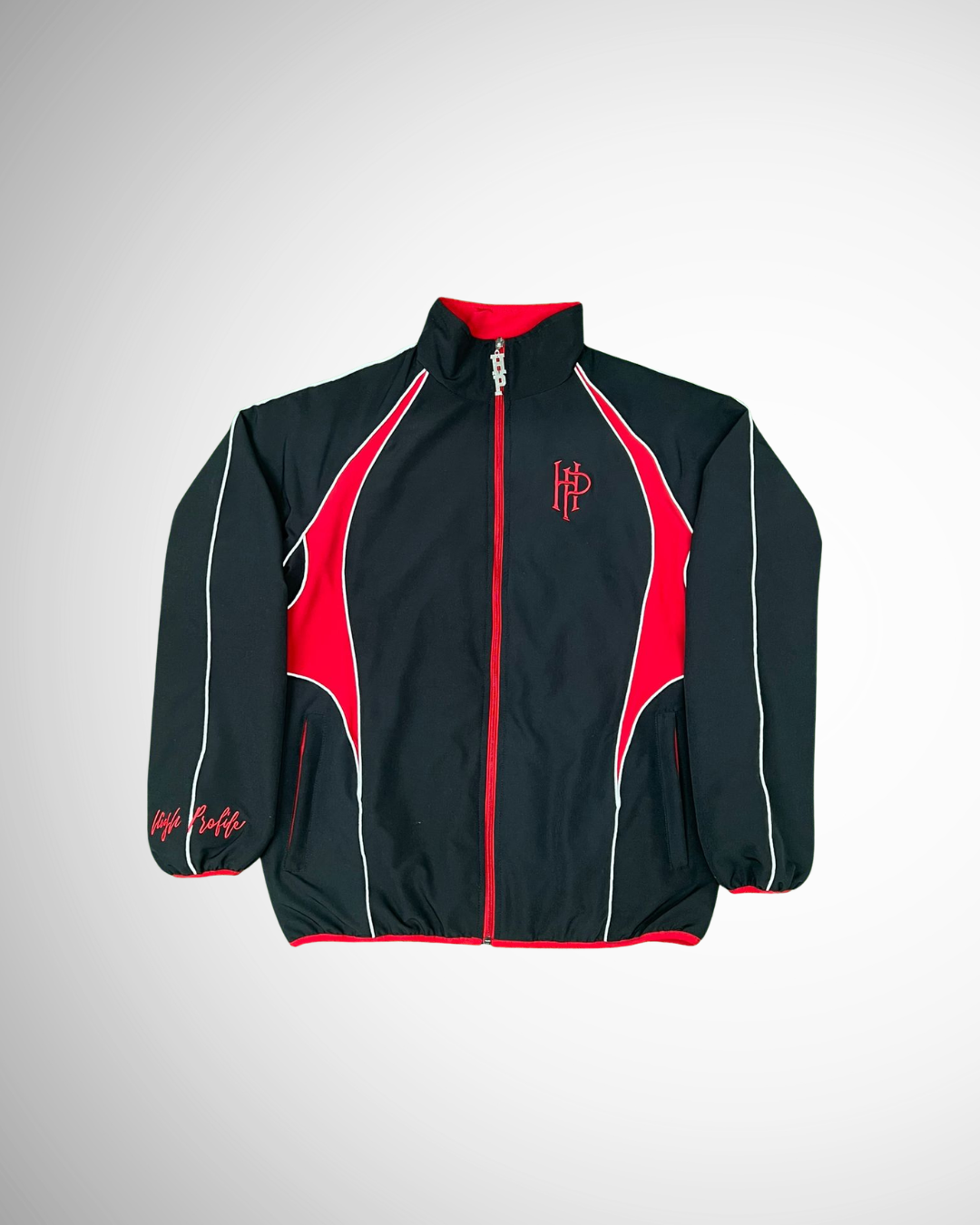 Signature Tracksuit Jacket (Black/Red)