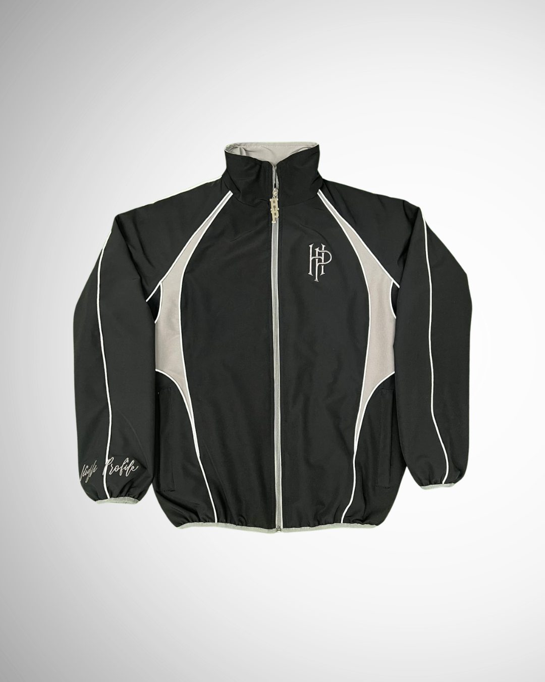 Signature Tracksuit Jacket (Black/Grey)