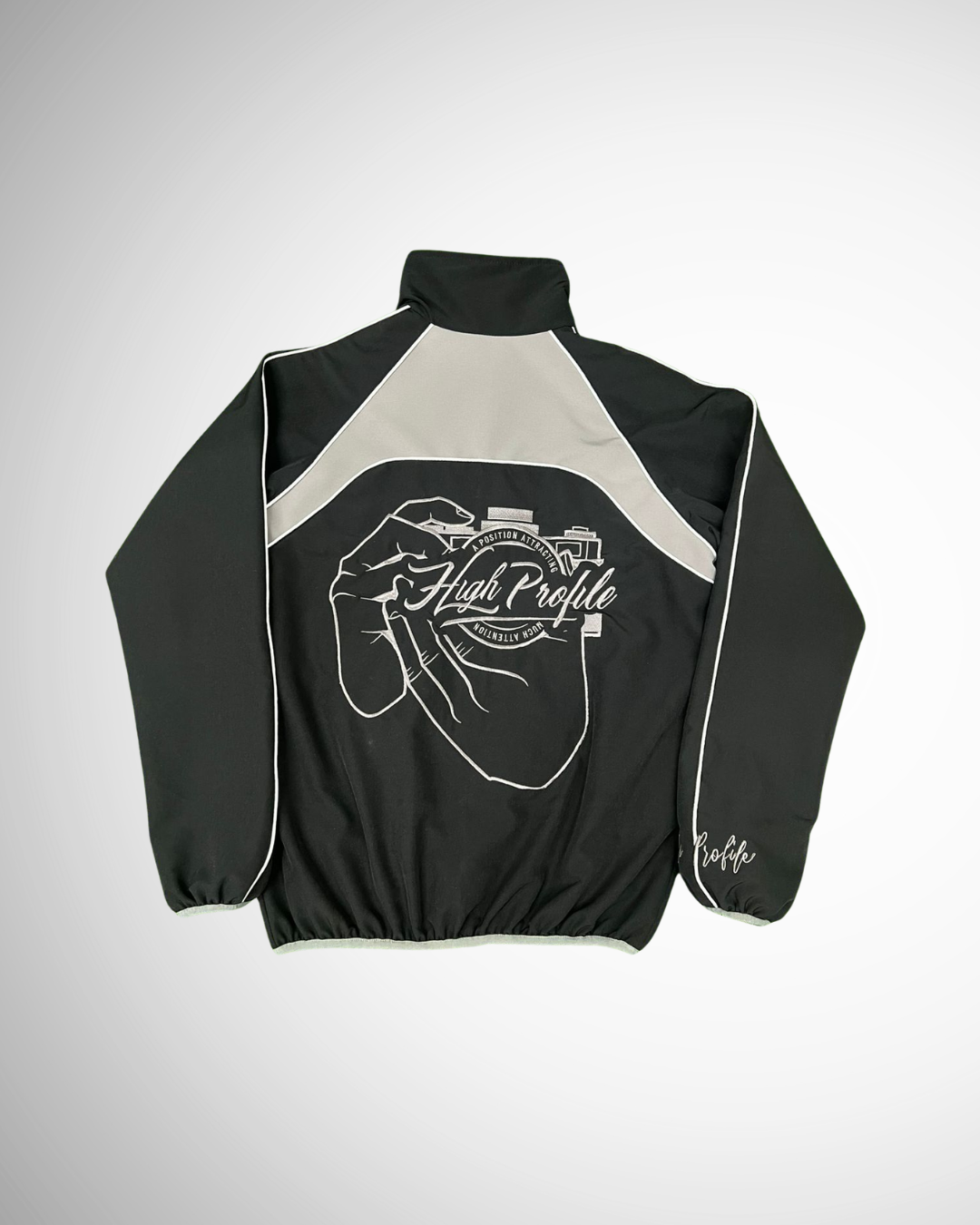 Signature Tracksuit Jacket (Black/Grey)