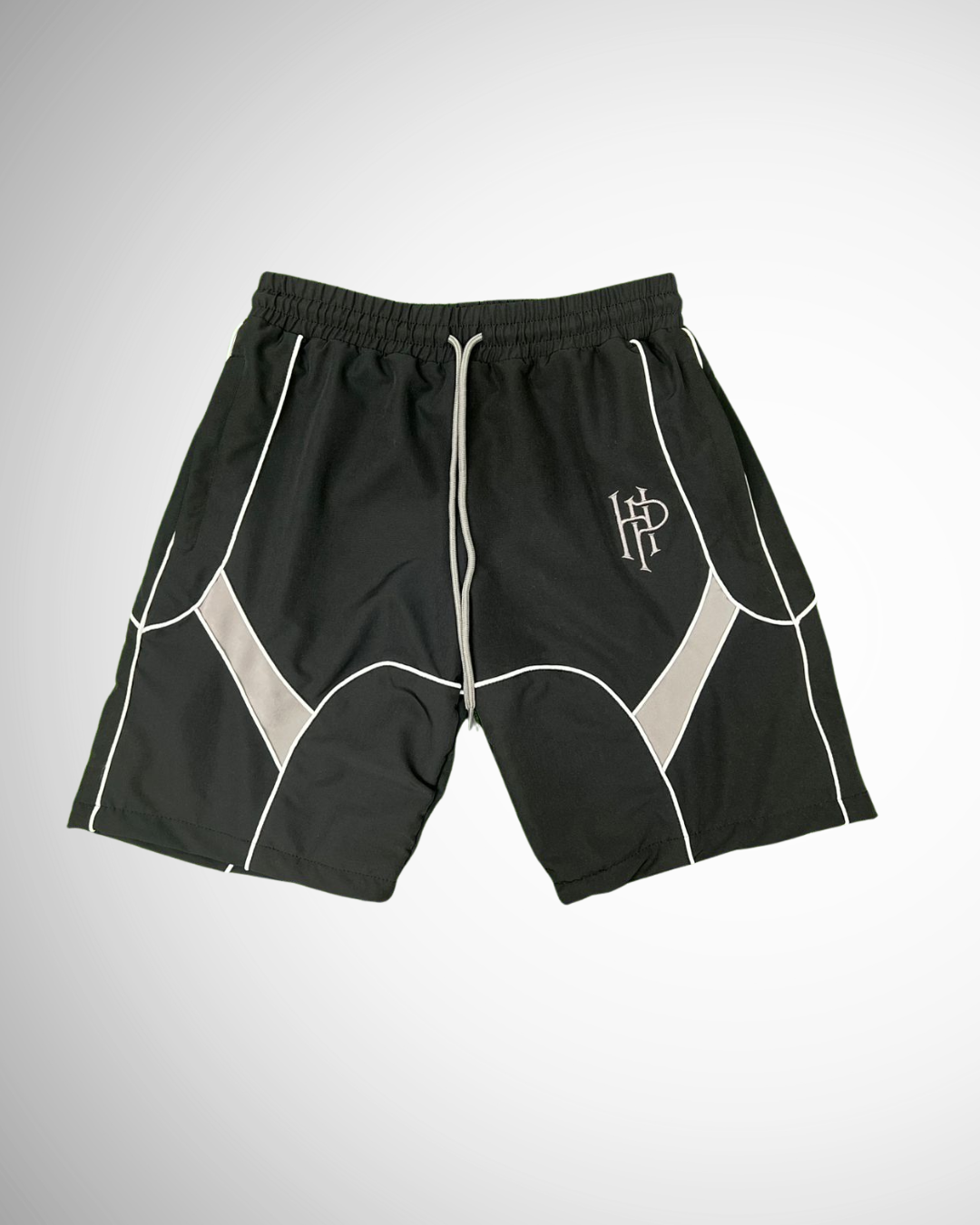 Signature Tracksuit Shorts (Black/Grey)