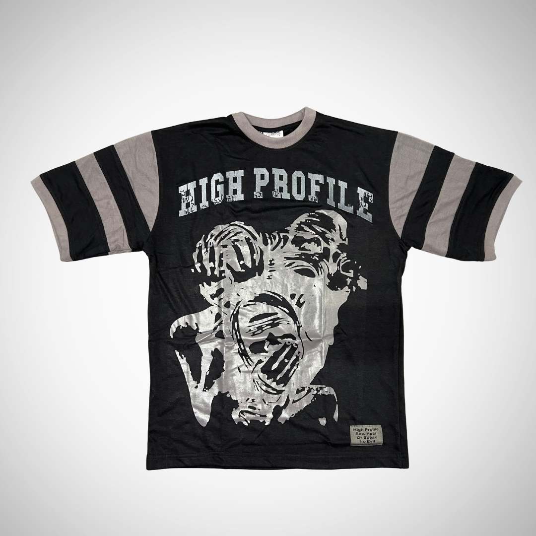 See No Evil Shirt －Black /Grey