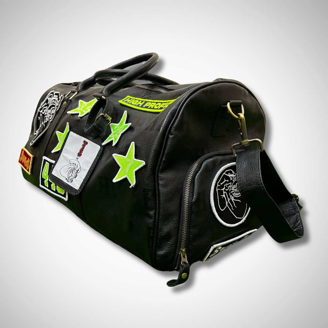 High Profile x SQUASHIEZ Patchwork Leather Duffle Bag
