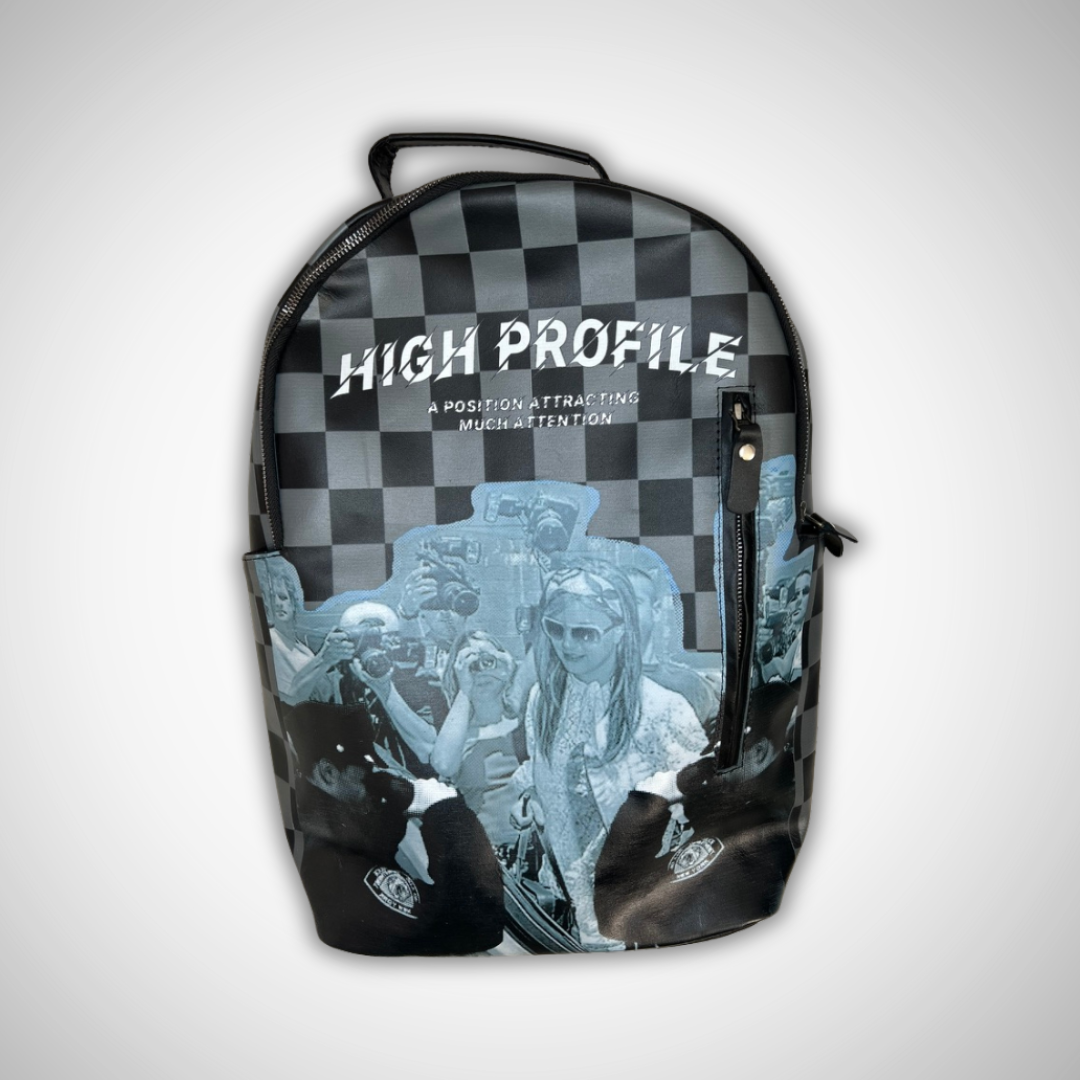 HIGH PROFILE CHECKERED BACKPACK