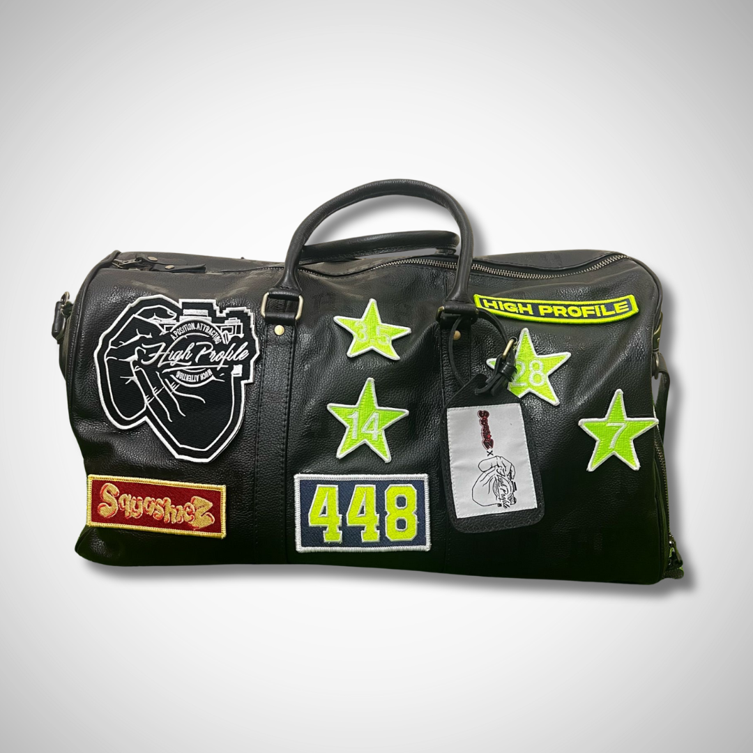 High Profile x SQUASHIEZ Patchwork Leather Duffle Bag
