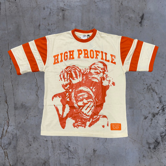 See No Evil Shirt — cream/orange