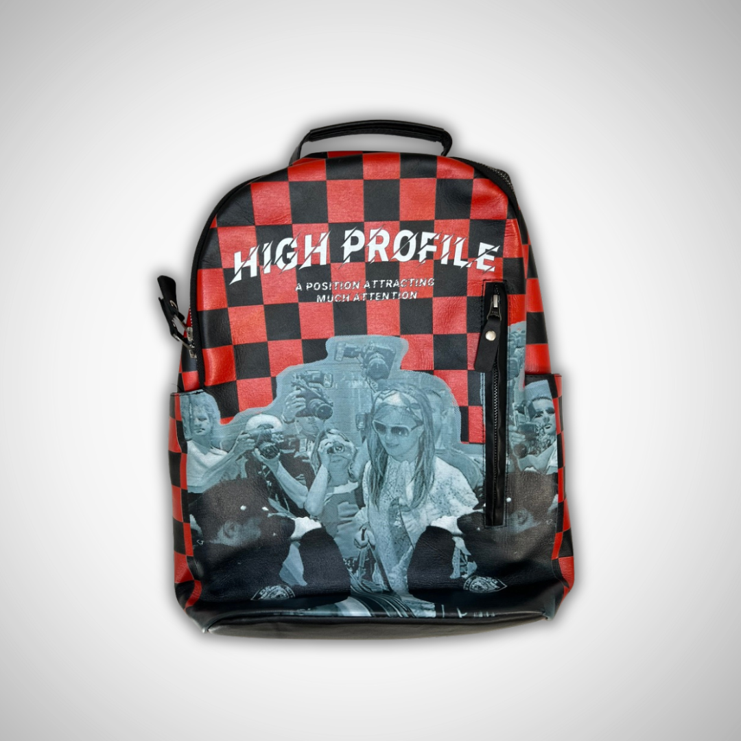High Profile Checkered Backpack