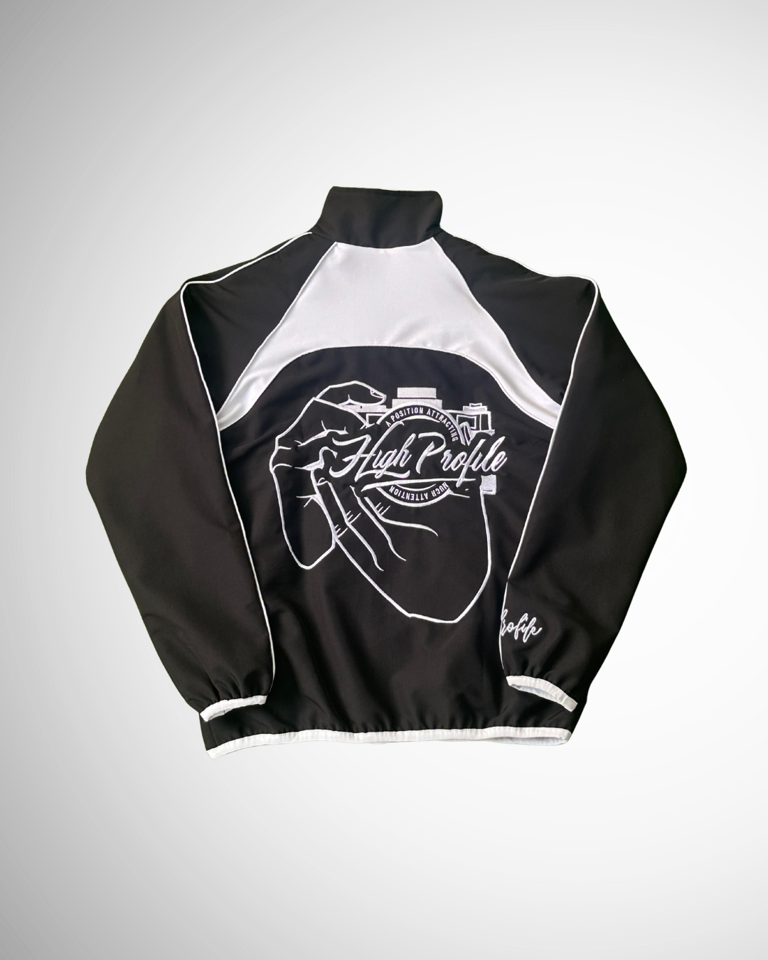 High Profile Tech Jacket – BLACK / WHITE