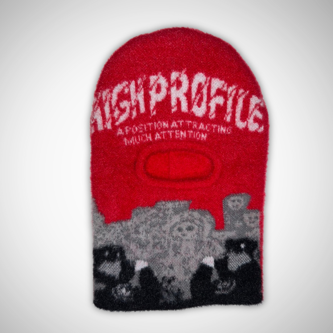 High Profile Mohair Knitted Ski Mask
