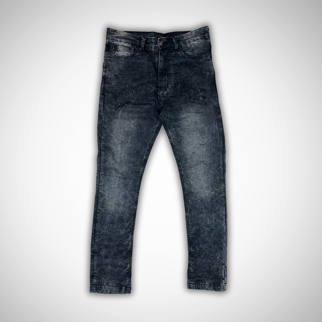 High Profile Exclusive Black Denim Acid Washed Jeans