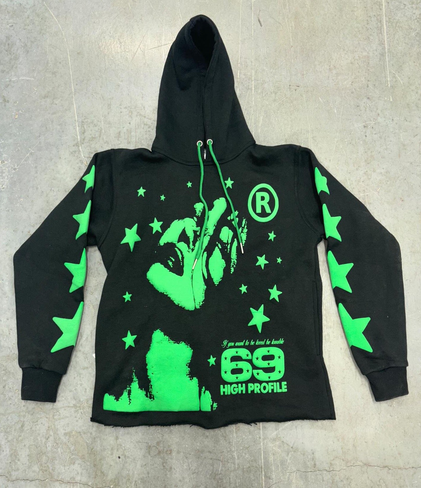 Lover Club Hoodie (Black/ Green)