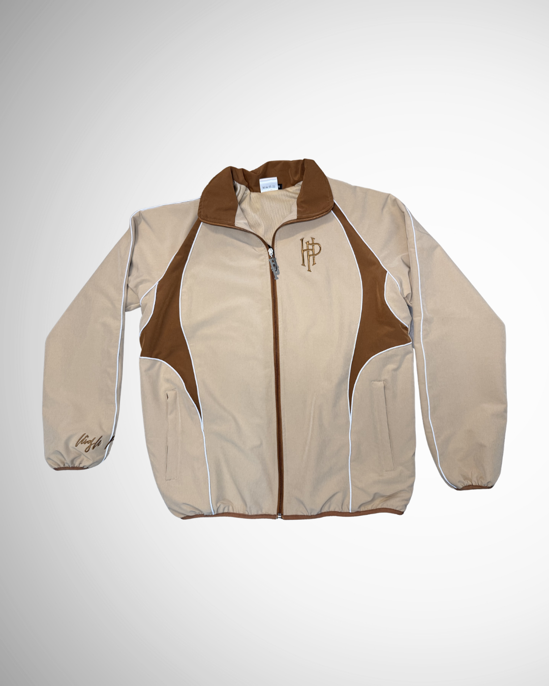 Signature Tracksuit Jacket (Beige/Brown)