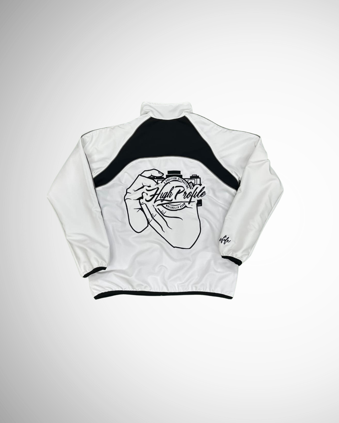 High Profile Tech Jacket – WHITE / BLACK