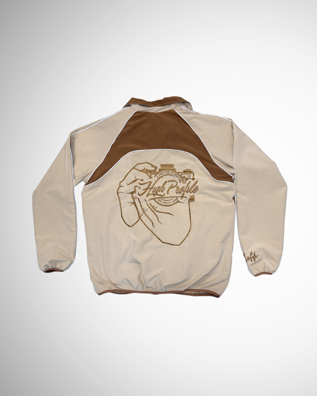 Signature Tracksuit Jacket (Beige/Brown)