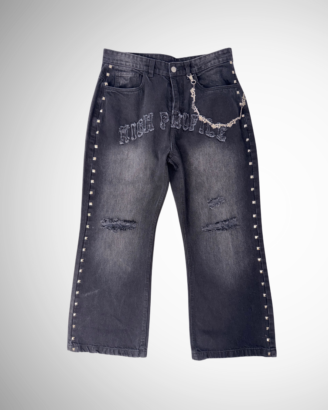 Black Flare Denim Jeans