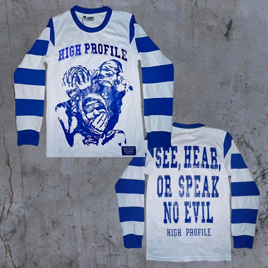 See No Evil Long-sleeve — Blue