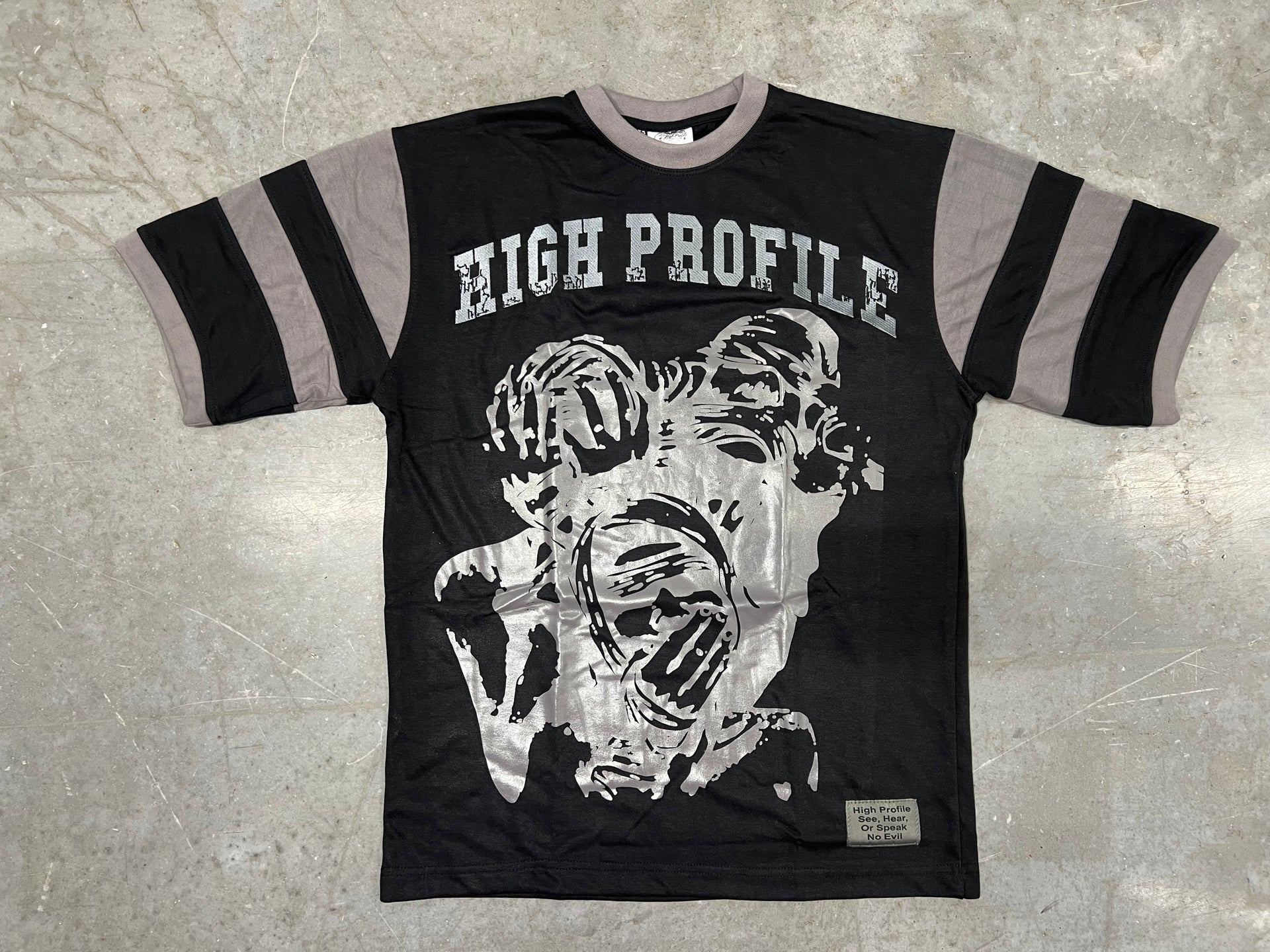 See No Evil Shirt －Black /Grey