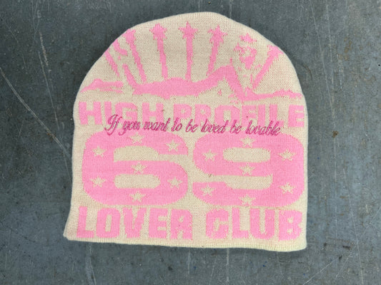 Lover Club Hat (cream | pink)