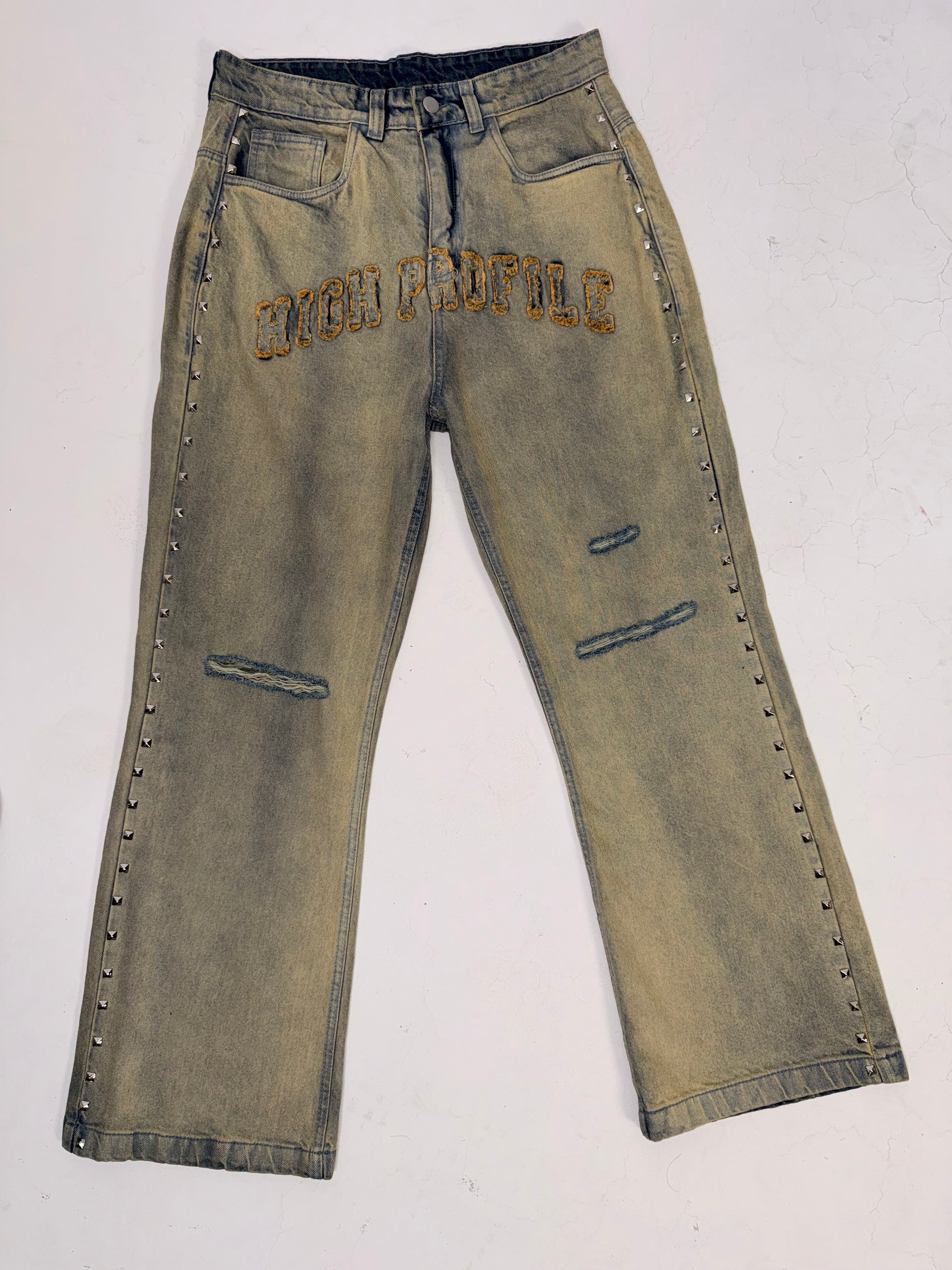 Vintage Wash Flare Denim