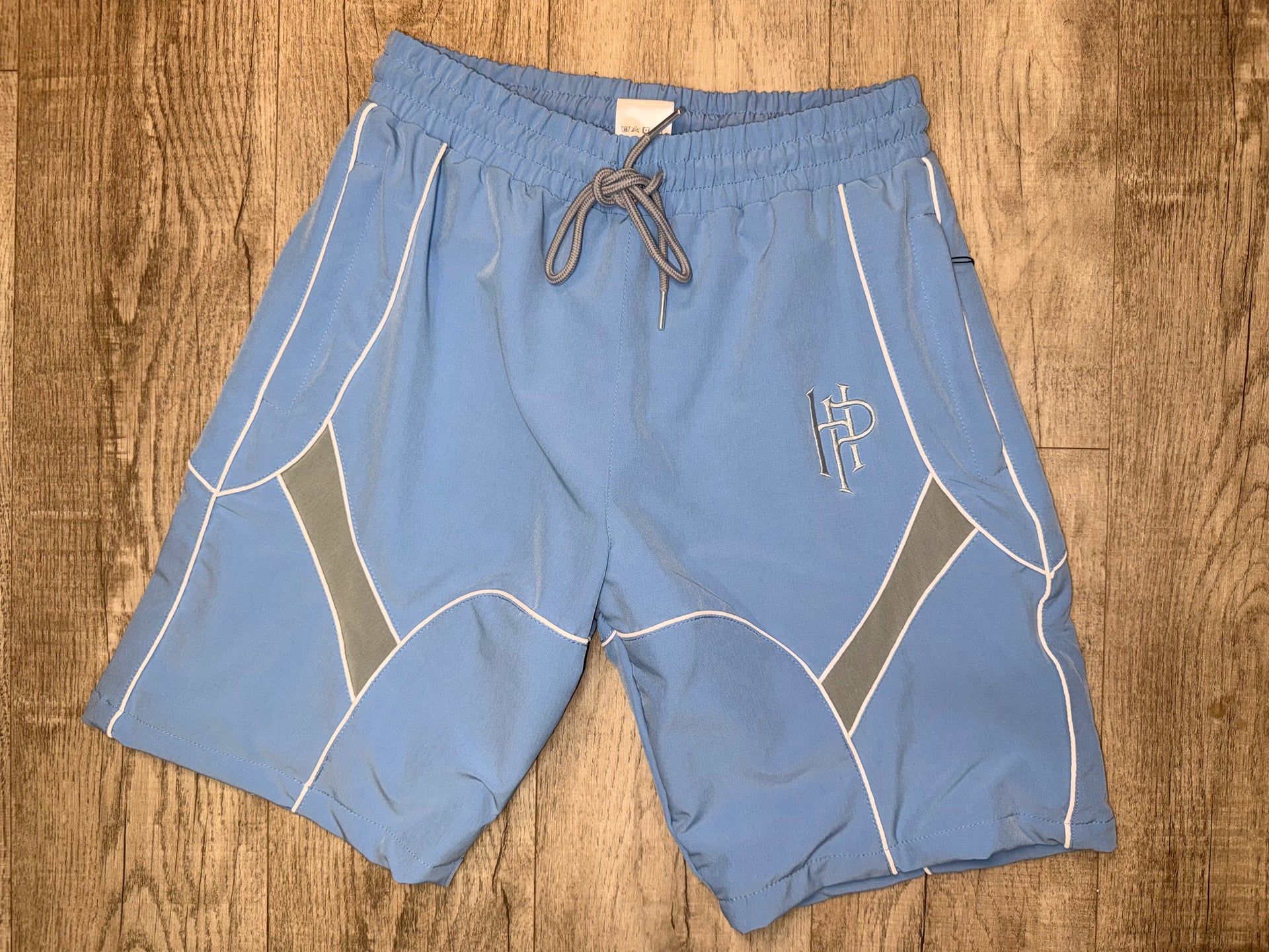Signature Tracksuit Shorts (Blue/Grey)