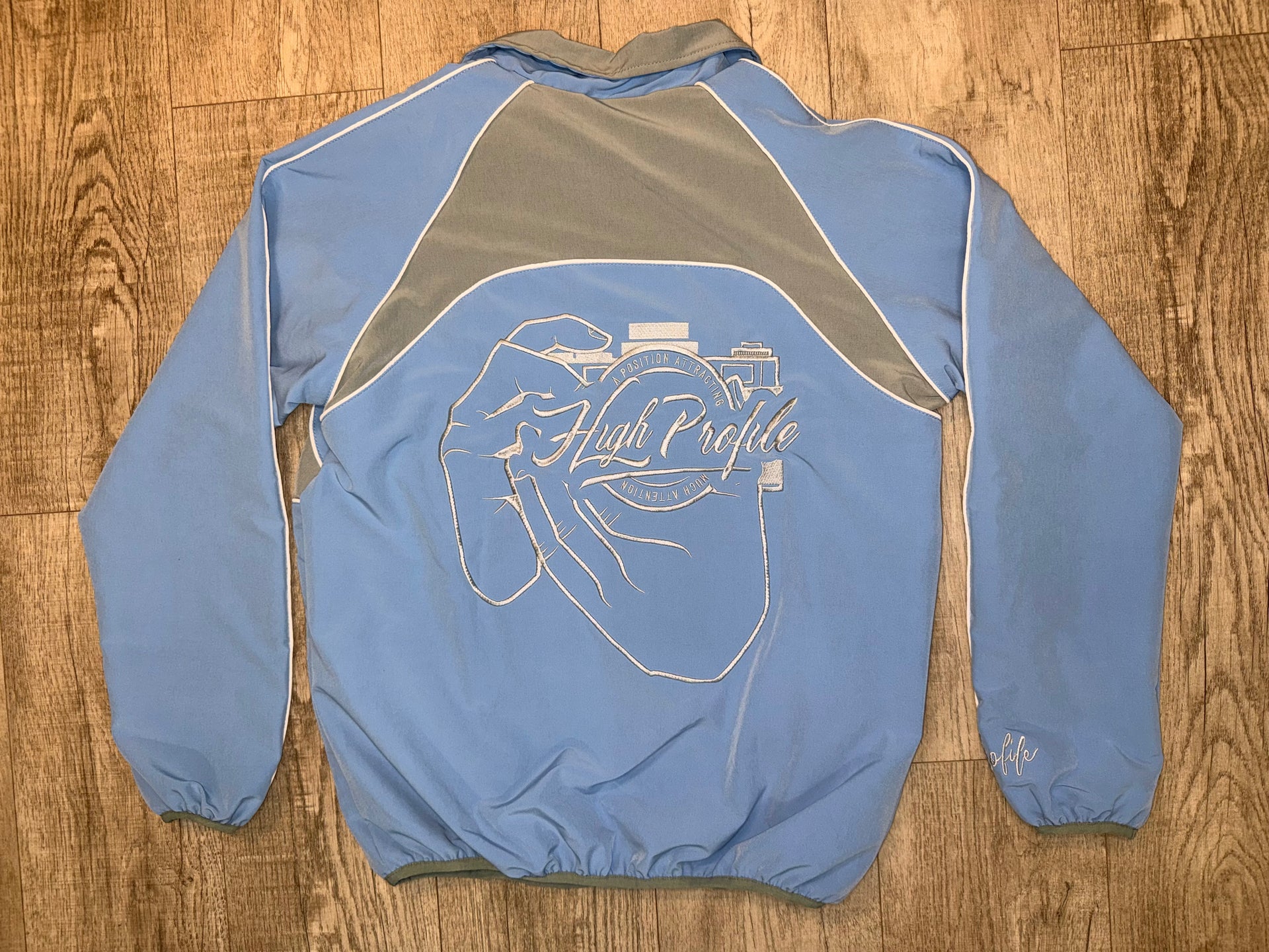 Signature Tracksuit Jacket (Blue/Grey)