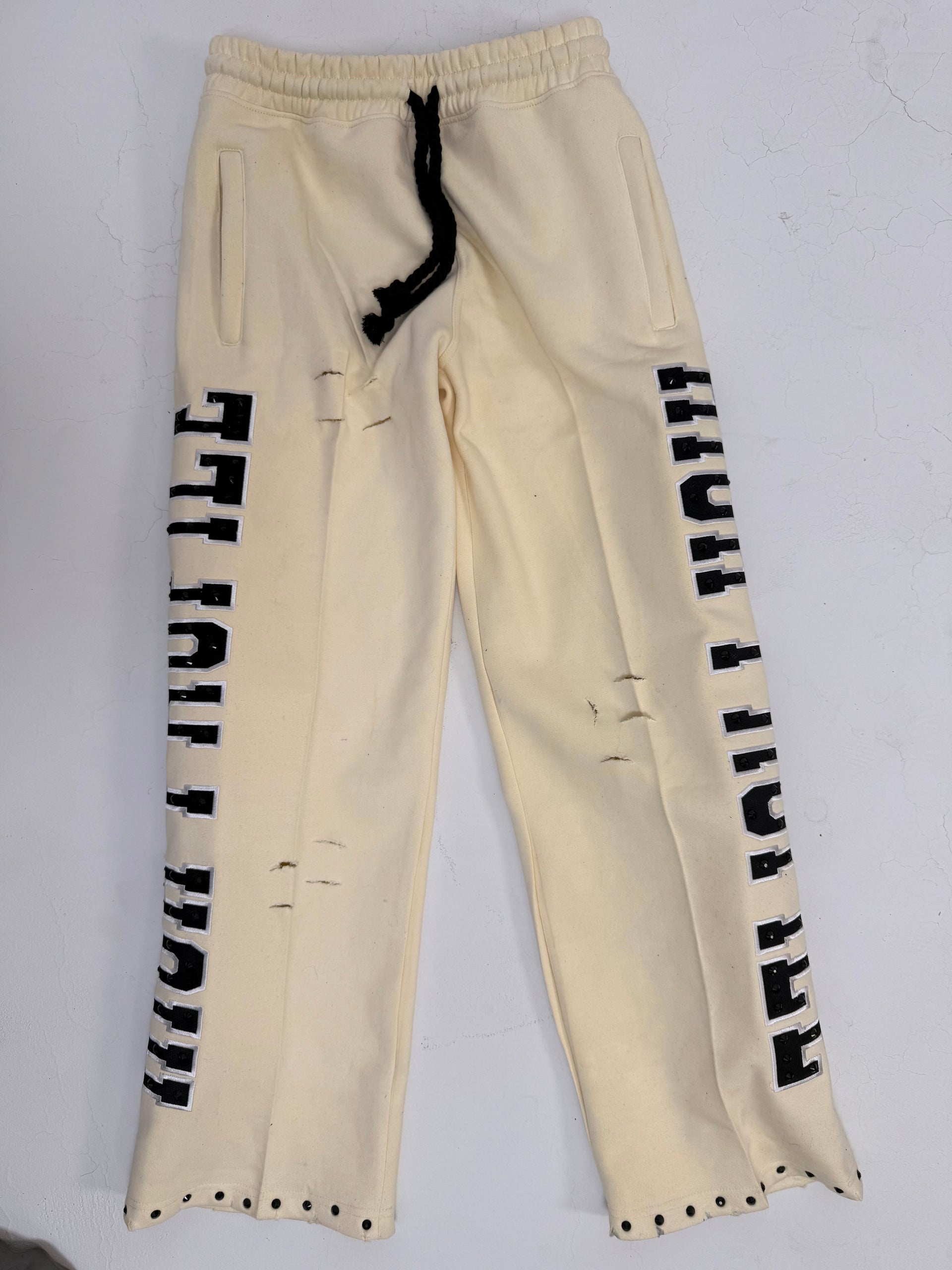 Help The Bear Oversized Joggers — Bone