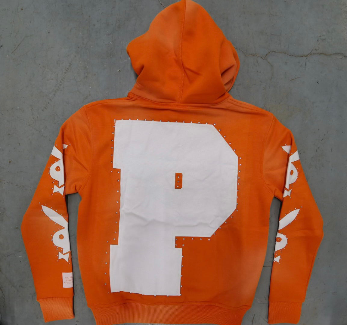 "Playas Club" Full Zip-Up Hoodie