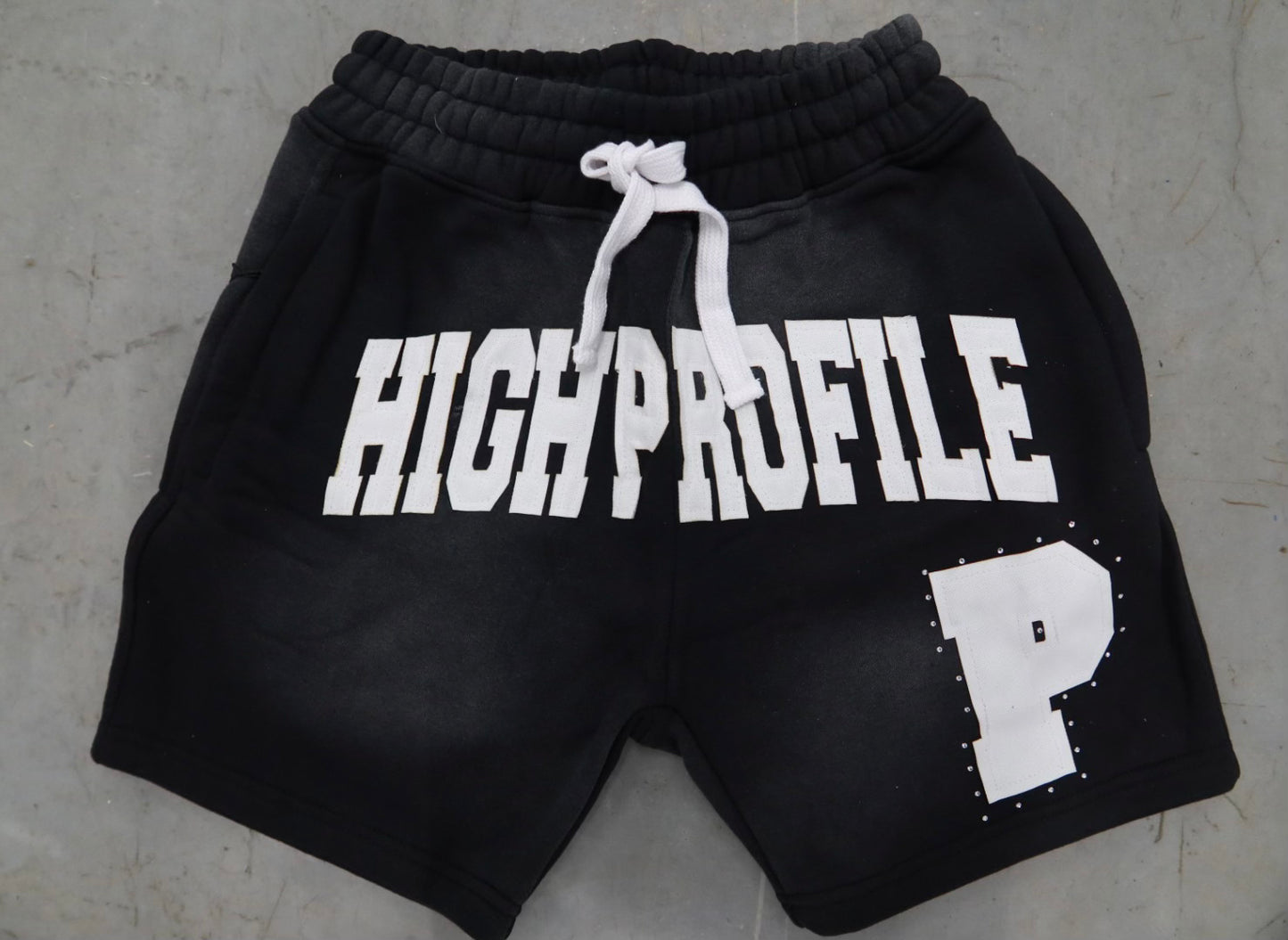 "Playas Club" P Rhinestone Shorts