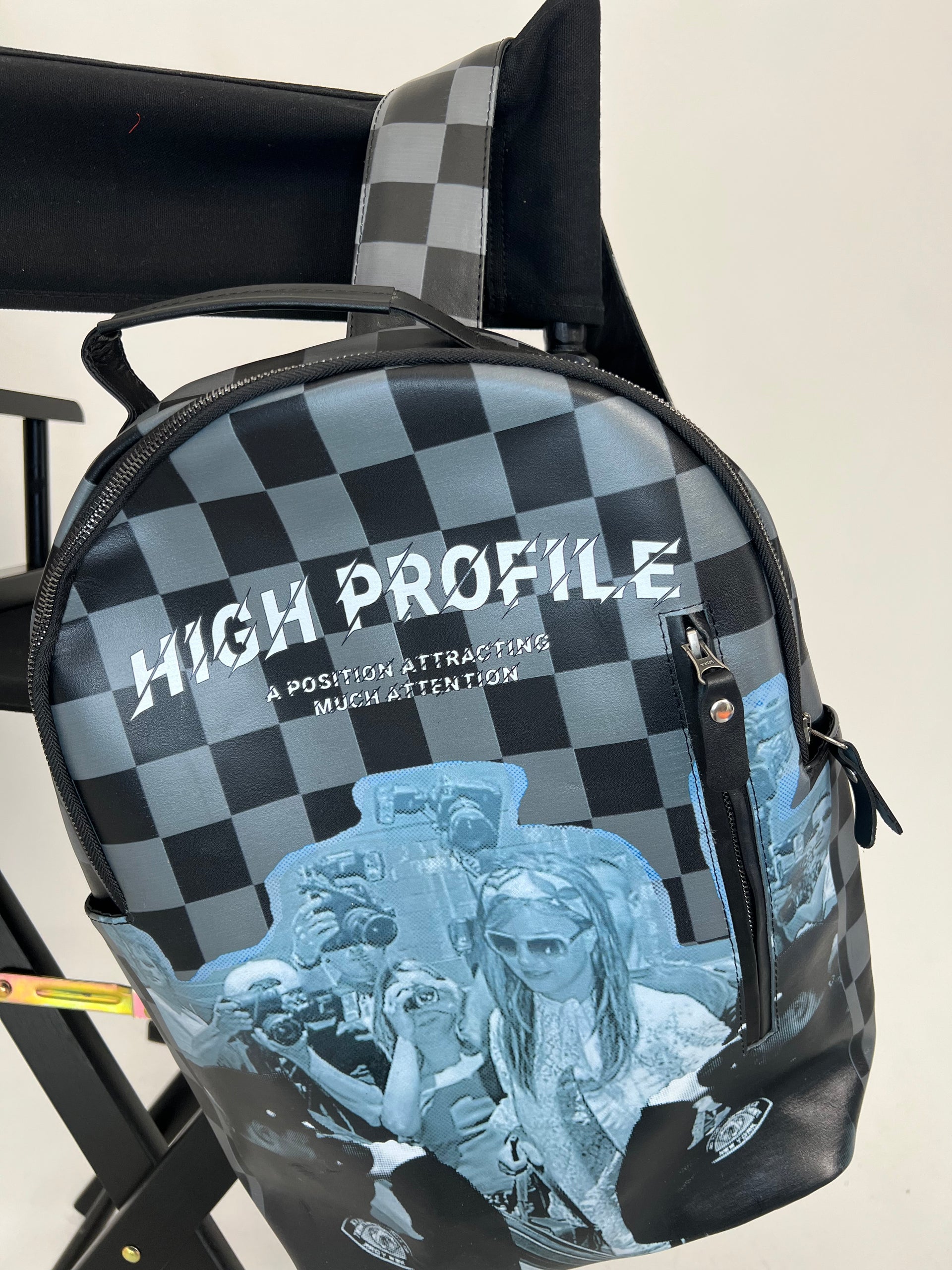 HIGH PROFILE CHECKERED BACKPACK