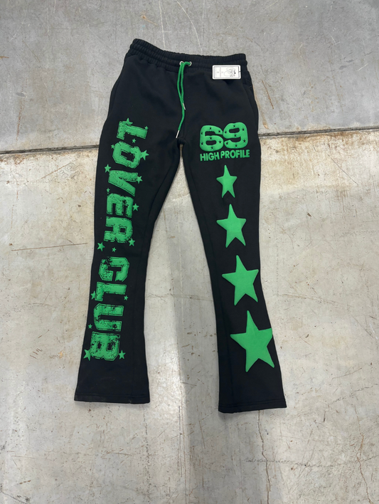 Lover Club Joggers (Black/ Green)